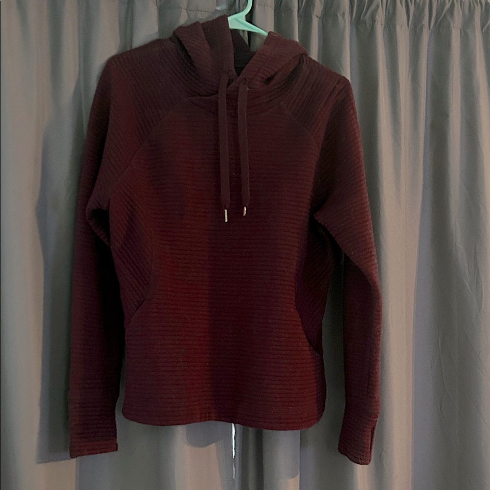 ZeroXposur Deep Purple Ribbed Hoodie